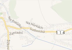 Na Hůrkách v obci Nový Knín - mapa ulice