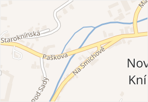 Paškova v obci Nový Knín - mapa ulice