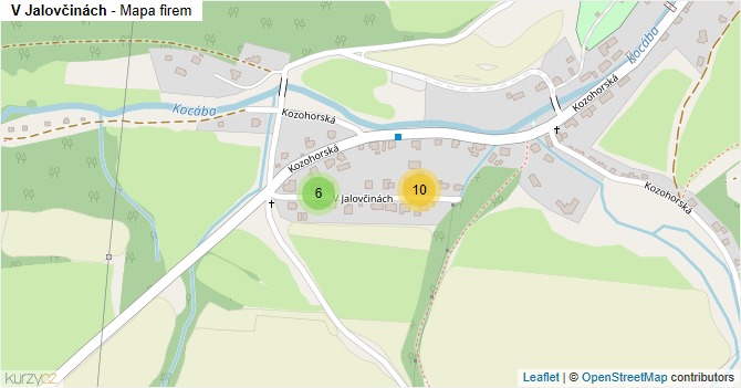 V Jalovčinách - mapa firem
