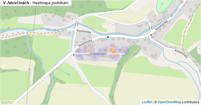 V Jalovčinách - mapa podnikání