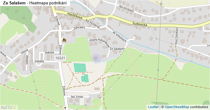 Za Salašem - mapa podnikání