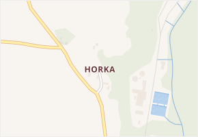 Horka v obci Nový Kostel - mapa části obce