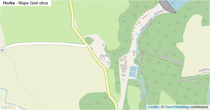 Horka - mapa části obce