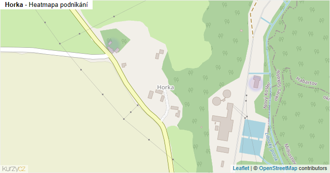 Horka - mapa podnikání
