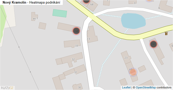 Nový Kramolín - mapa podnikání