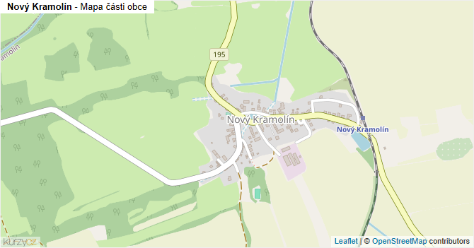 Nový Kramolín - mapa části obce