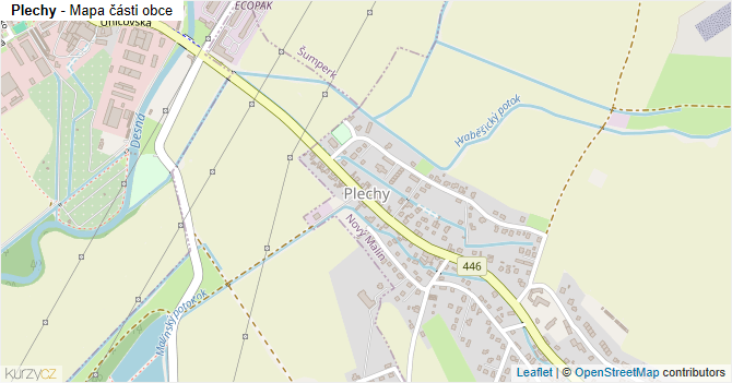 Plechy - mapa firem