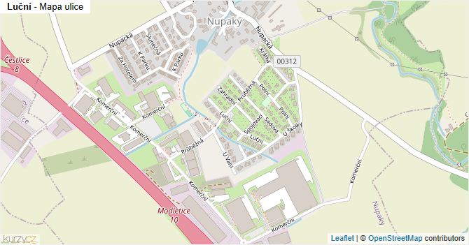 Luční - mapa ulice