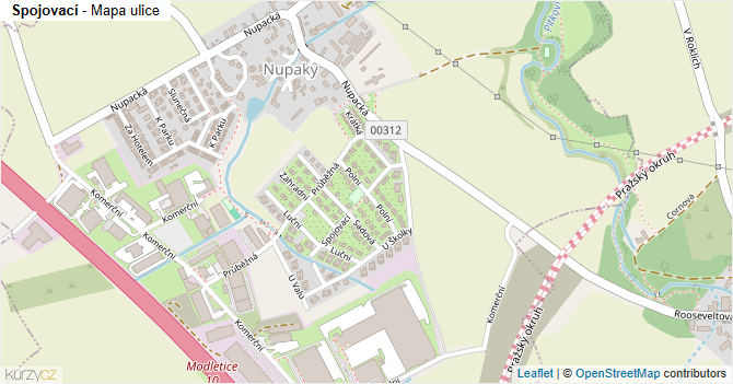 Spojovací - mapa ulice