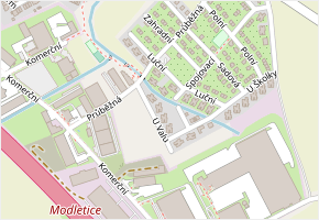 U Valu v obci Nupaky - mapa ulice