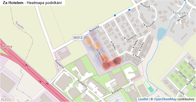 Za Hotelem - mapa podnikání