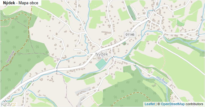 Nýdek - mapa obce
