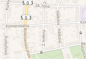 2. května v obci Nymburk - mapa ulice