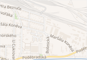 Bobnická v obci Nymburk - mapa ulice