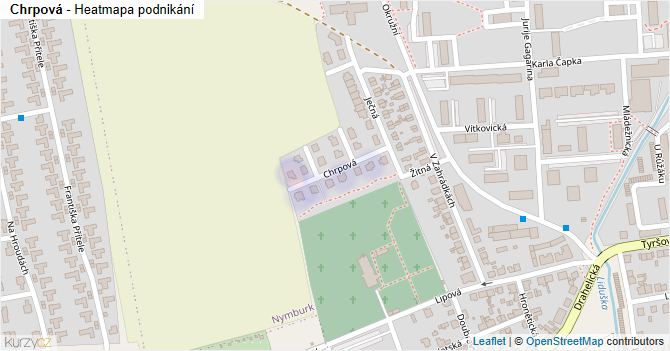 Chrpová - mapa podnikání
