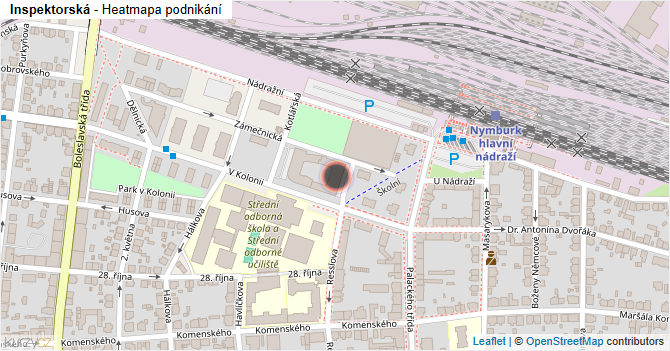Inspektorská - mapa podnikání