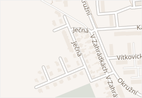 Ječná v obci Nymburk - mapa ulice
