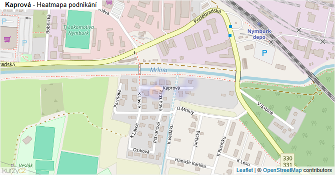 Kaprová - mapa podnikání