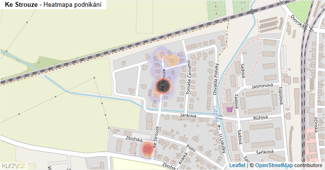 Ke Strouze - mapa podnikání