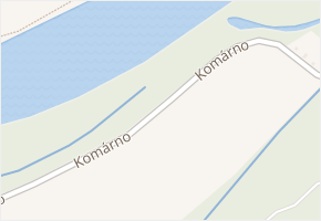 Komárno v obci Nymburk - mapa ulice