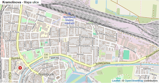 Kramolínova - mapa ulice
