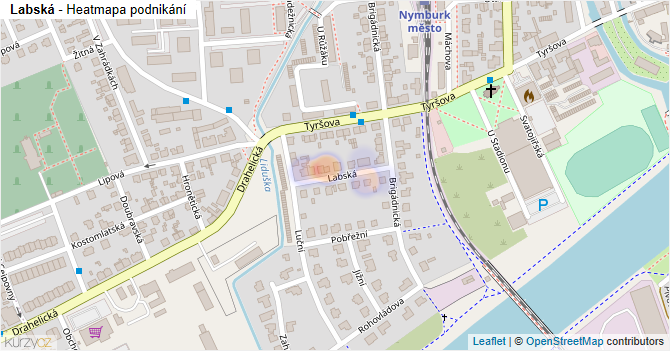Labská - mapa podnikání