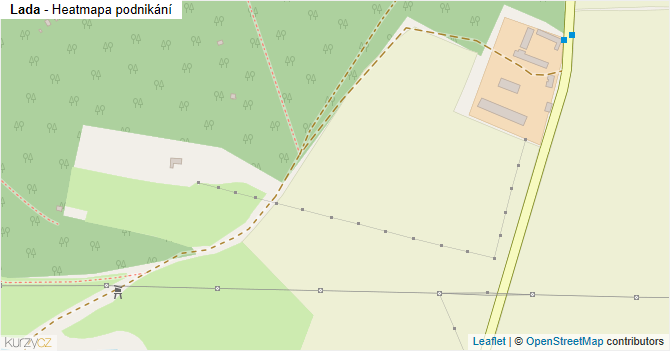 Lada - mapa podnikání