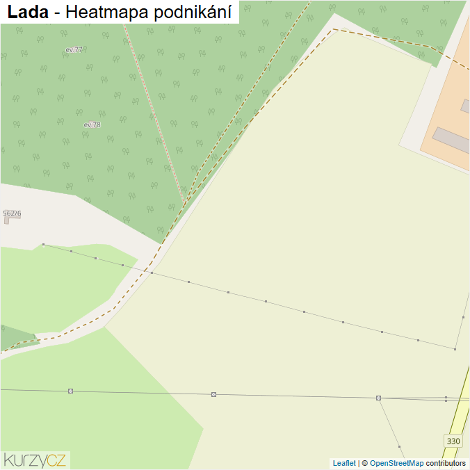 Mapa Lada - Firmy v ulici.