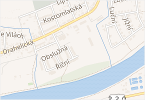 Leknínová v obci Nymburk - mapa ulice
