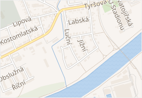 Luční v obci Nymburk - mapa ulice