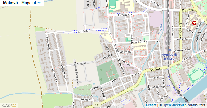 Maková - mapa ulice
