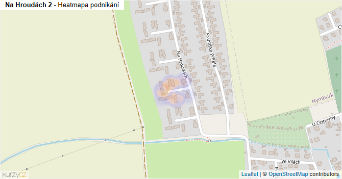 Na Hroudách 2 - mapa podnikání