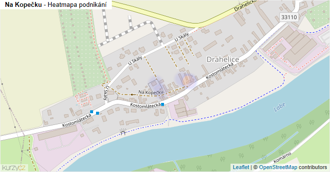 Na Kopečku - mapa podnikání