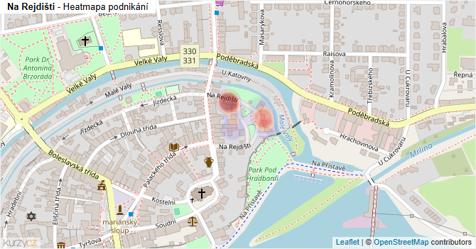 Na Rejdišti - mapa podnikání