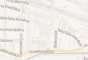 Na Splavech v obci Nymburk - mapa ulice