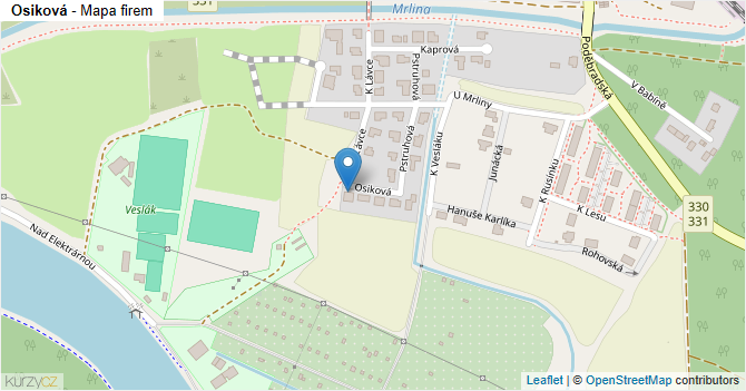 Osiková - mapa firem