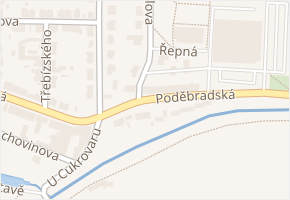 Poděbradská v obci Nymburk - mapa ulice