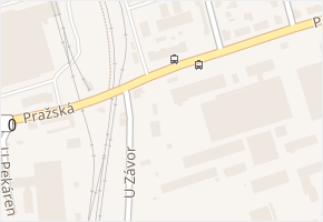 Pražská v obci Nymburk - mapa ulice