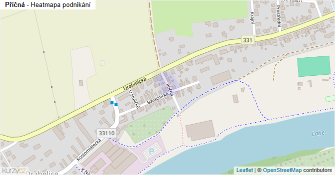 Příčná - mapa podnikání