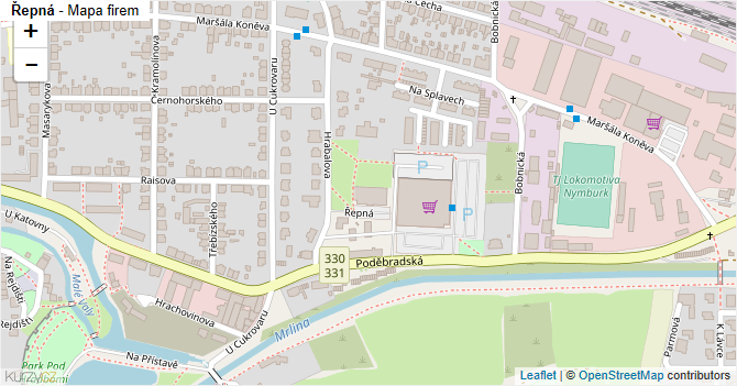 Řepná - mapa firem