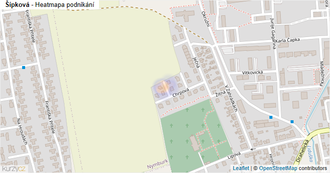 Šípková - mapa podnikání