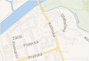 Slepá v obci Nymburk - mapa ulice