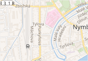 Tylova v obci Nymburk - mapa ulice