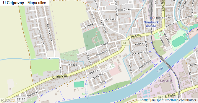 U Cejpovny - mapa ulice