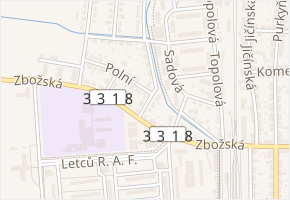 U Lidušky v obci Nymburk - mapa ulice