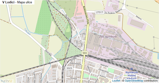 V Lodici - mapa ulice