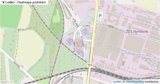 V Lodici - mapa podnikání