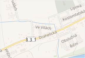 Ve Vilách v obci Nymburk - mapa ulice