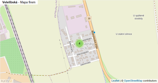 Velelibská - mapa firem