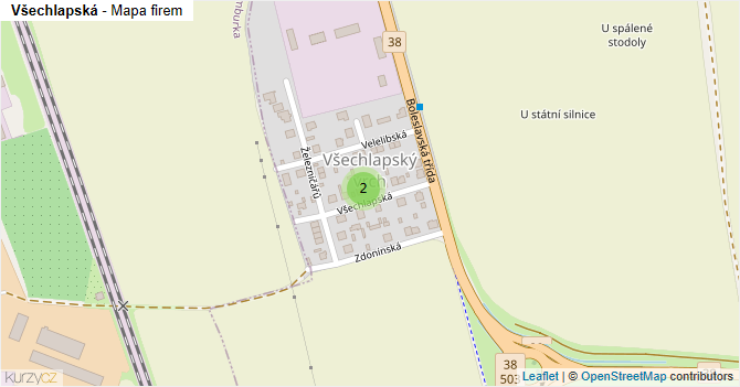 Všechlapská - mapa firem